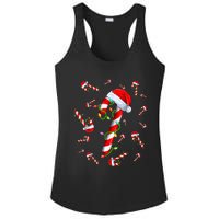 Candy Cane Merry And Bright Red And White Candy Christmas Ladies PosiCharge Competitor Racerback Tank