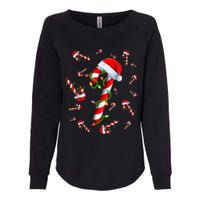 Candy Cane Merry And Bright Red And White Candy Christmas Womens California Wash Sweatshirt