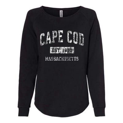 Cape Cod Massachusetts Ma Vintage Sports Womens California Wash Sweatshirt