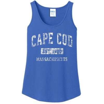 Cape Cod Massachusetts Ma Vintage Sports Ladies Essential Tank