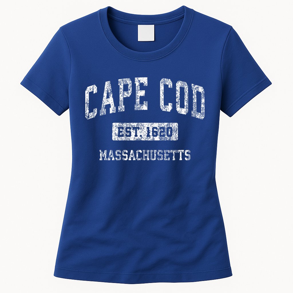 Cape Cod Massachusetts Ma Vintage Sports Womens T-Shirt