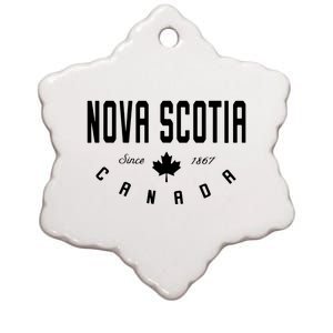 Canada Canadian Maple Leaf Ceramic Star Ornament