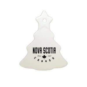 Canada Canadian Maple Leaf Ceramic Tree Ornament