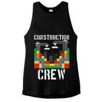 Construction Crew Master Builder Bricklayer Building Blocks Ladies PosiCharge Tri-Blend Wicking Tank