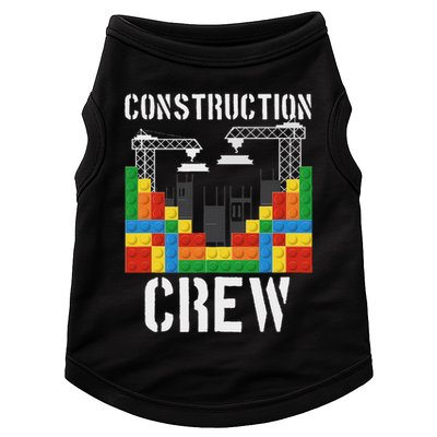 Construction Crew Master Builder Bricklayer Building Blocks Doggie Tank