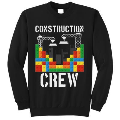 Construction Crew Master Builder Bricklayer Building Blocks Sweatshirt