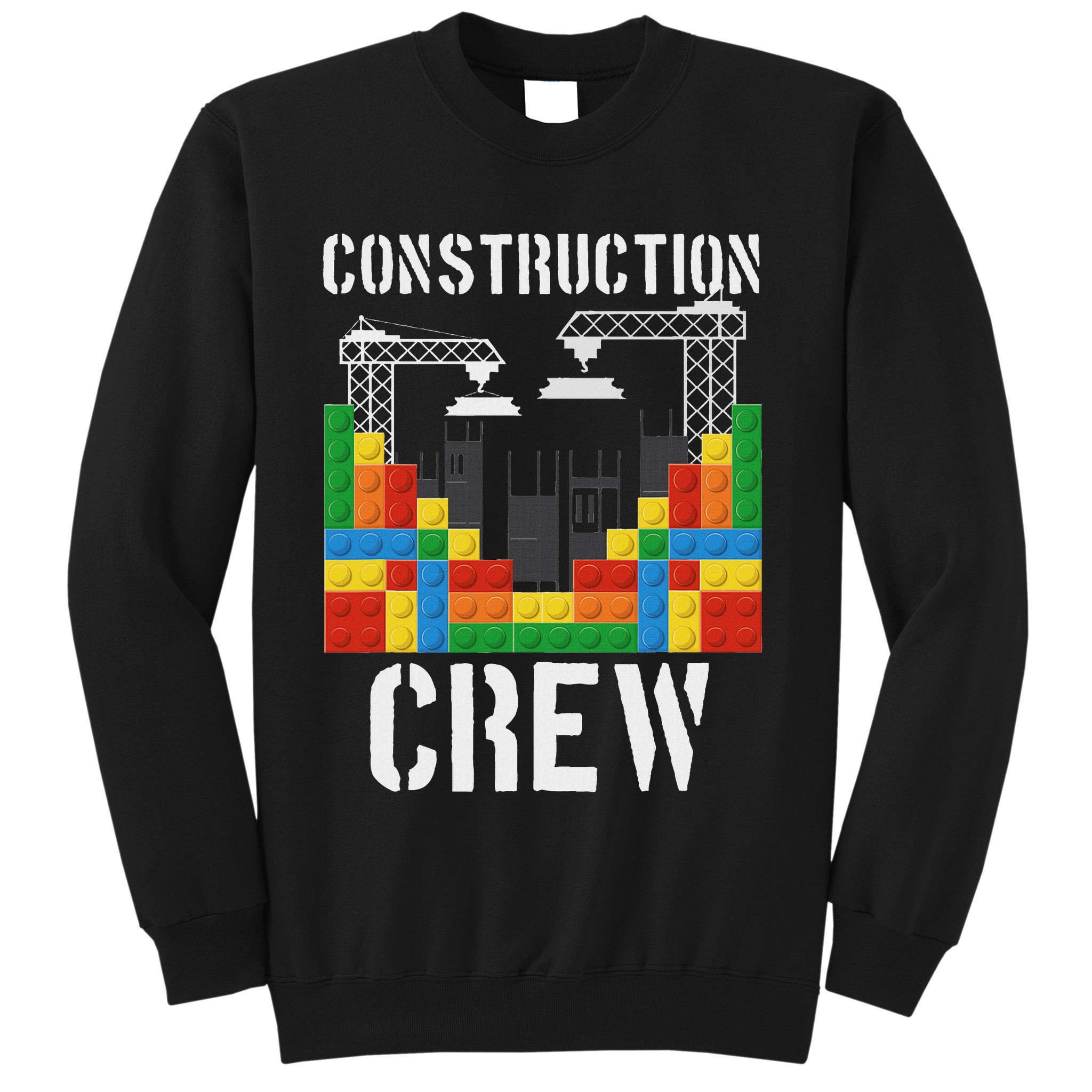 Construction Crew Master Builder Bricklayer Building Blocks Sweatshirt