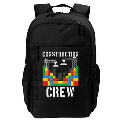 Construction Crew Master Builder Bricklayer Building Blocks Daily Commute Backpack