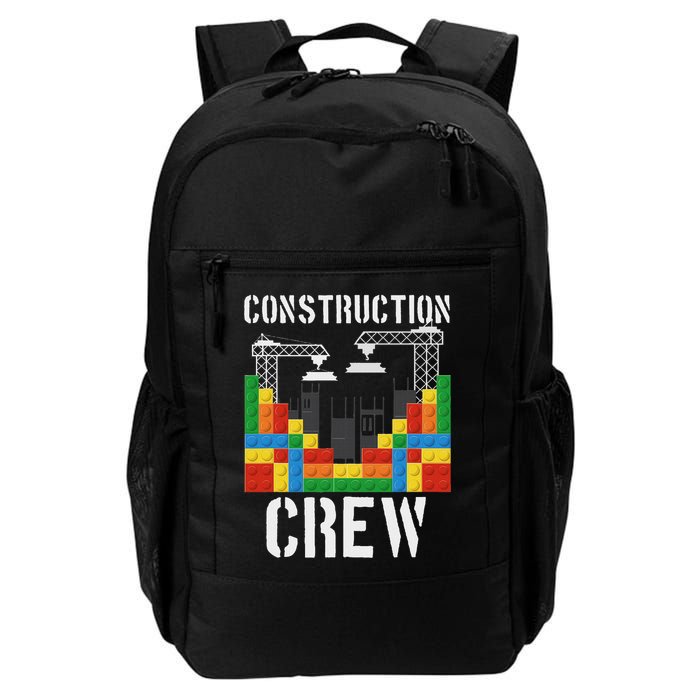 Construction Crew Master Builder Bricklayer Building Blocks Backpack