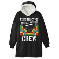 Construction Crew Master Builder Bricklayer Building Blocks Hooded Wearable Blanket