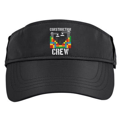 Construction Crew Master Builder Bricklayer Building Blocks Adult Drive Performance Visor
