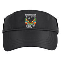 Construction Crew Master Builder Bricklayer Building Blocks Adult Drive Performance Visor