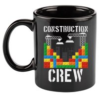 Construction Crew Master Builder Bricklayer Building Blocks 11oz C Handle Ceramic Mug