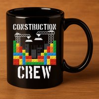 Construction Crew Master Builder Bricklayer Building Blocks 11oz C Handle Ceramic Mug