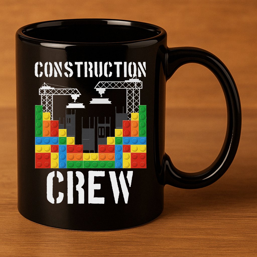 Construction Crew Master Builder Bricklayer Building Blocks 11oz C Handle Ceramic Mug