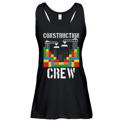 Construction Crew Master Builder Bricklayer Building Blocks Ladies Essential Flowy Tank