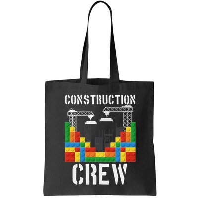 Construction Crew Master Builder Bricklayer Building Blocks Bag