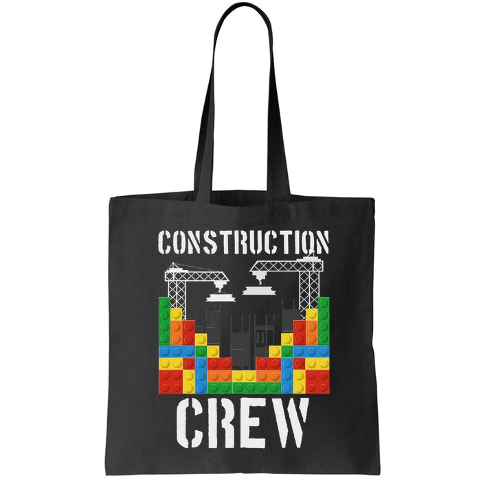Construction Crew Master Builder Bricklayer Building Blocks Bag