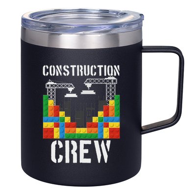 Construction Crew Master Builder Bricklayer Building Blocks 12oz Stainless Steel Coffee Mug