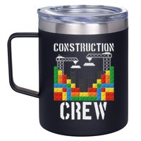 Construction Crew Master Builder Bricklayer Building Blocks 12oz Stainless Steel Coffee Mug