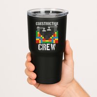 Construction Crew Master Builder Bricklayer Building Blocks Tumbler