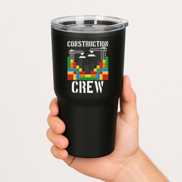 Construction Crew Master Builder Bricklayer Building Blocks Tumbler