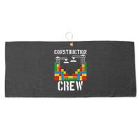 Construction Crew Master Builder Bricklayer Building Blocks Large Microfiber Waffle Golf Towel