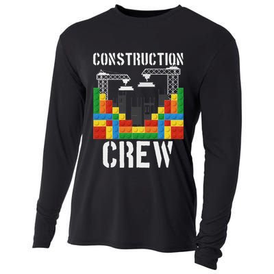 Construction Crew Master Builder Bricklayer Building Blocks Cooling Performance Long Sleeve Crew