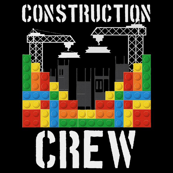 Construction Crew Master Builder Bricklayer Building Blocks Cooling Performance Long Sleeve Crew