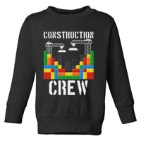 Construction Crew Master Builder Bricklayer Building Blocks Toddler Sweatshirt