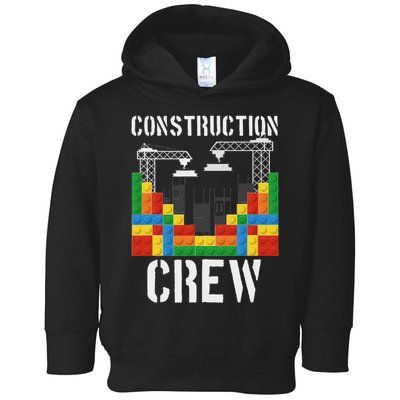 Construction Crew Master Builder Bricklayer Building Blocks Toddler Hoodie