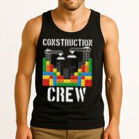 Construction Crew Master Builder Bricklayer Building Blocks Tank Top
