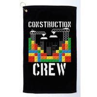 Construction Crew Master Builder Bricklayer Building Blocks Golf Towel