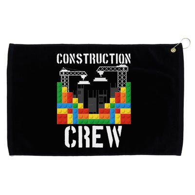 Construction Crew Master Builder Bricklayer Building Blocks Grommeted Golf Towel