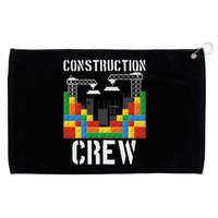Construction Crew Master Builder Bricklayer Building Blocks Grommeted Golf Towel