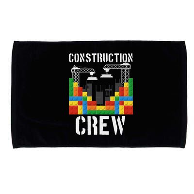 Construction Crew Master Builder Bricklayer Building Blocks Microfiber Hand Towel