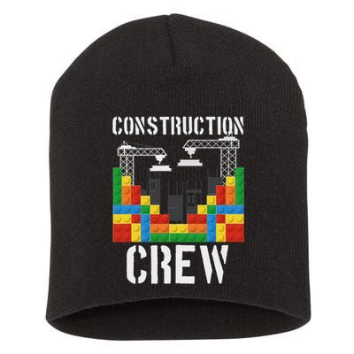 Construction Crew Master Builder Bricklayer Building Blocks Short Acrylic Beanie