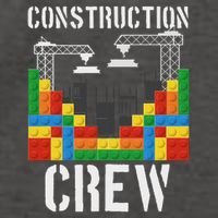 Construction Crew Master Builder Bricklayer Building Blocks Vector Backpack