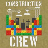 Construction Crew Master Builder Bricklayer Building Blocks Garment-Dyed Women's Muscle Tee