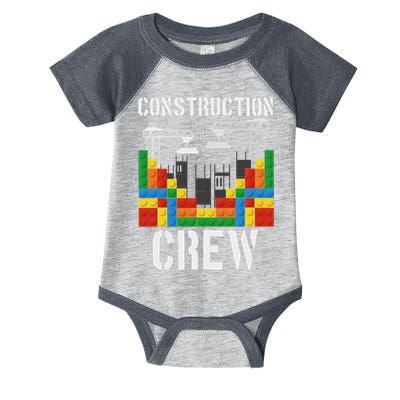 Construction Crew Master Builder Bricklayer Building Blocks Infant Baby Jersey Bodysuit