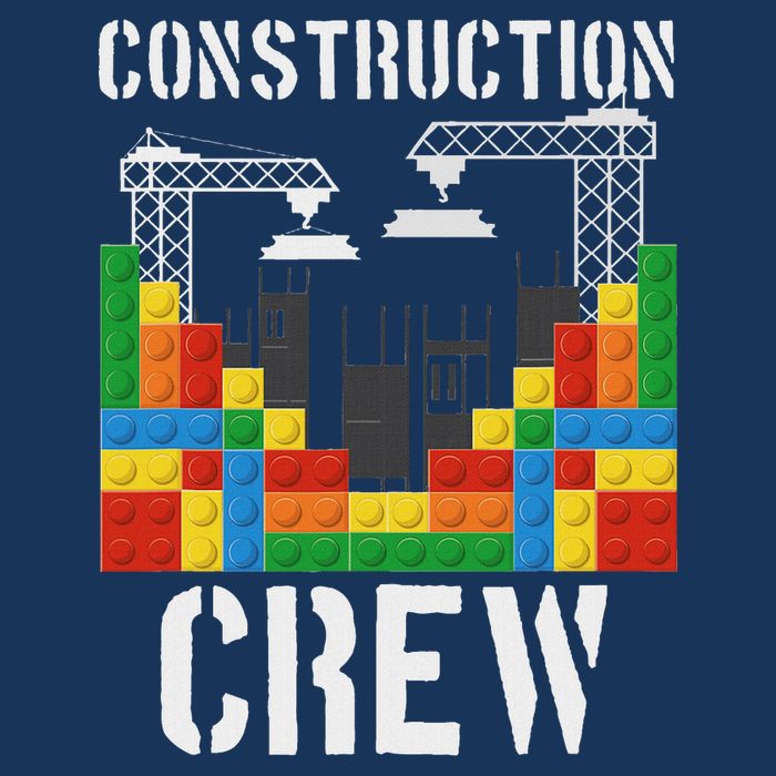 Construction Crew Master Builder Bricklayer Building Blocks Infant Baby Jersey Bodysuit
