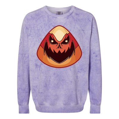 Candy Corn Monster Halloween Colorblast Crewneck Sweatshirt