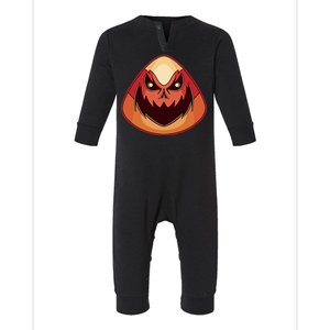 Candy Corn Monster Halloween Infant Fleece One Piece