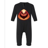 Candy Corn Monster Halloween Infant Fleece One Piece