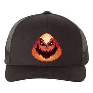 Candy Corn Monster Halloween Yupoong Adult 5-Panel Trucker Hat