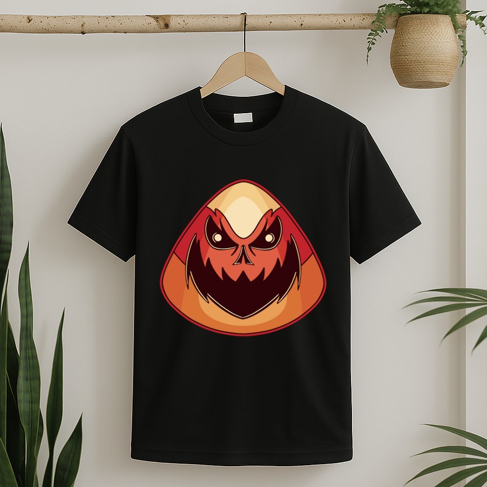 Candy Corn Monster Halloween T-Shirt