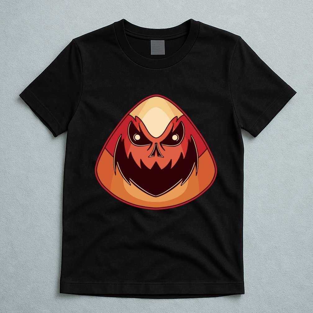Candy Corn Monster Halloween T-Shirt