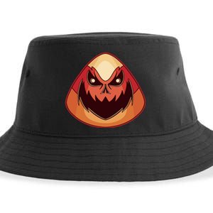 Candy Corn Monster Halloween Sustainable Bucket Hat