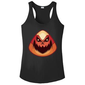 Candy Corn Monster Halloween Ladies PosiCharge Competitor Racerback Tank