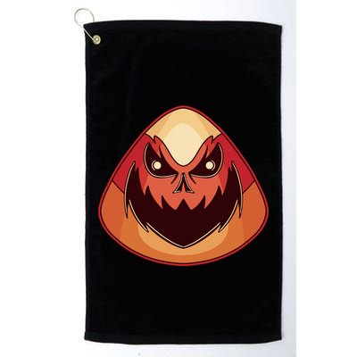 Candy Corn Monster Halloween Golf Towel